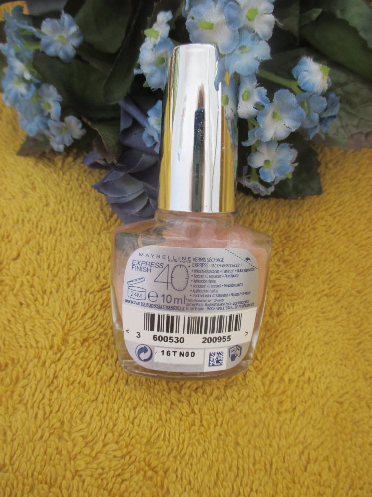  NEU nicht benutzt * Maybelline New York Make-Up Nailpolish Express Finish Nagellack 405 Pearly Pastel/Ultra schnelltrocknender Farblack in zartem Altrosa * 10 ml *