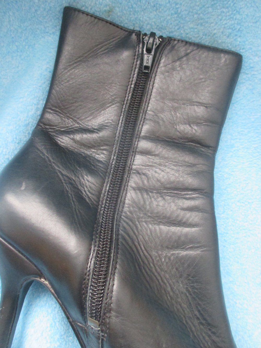 NEUw * Echt- Leder * High-Heels * Stiefel Stiefeletten 