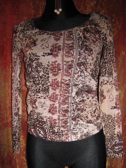 NEU * Blumen * Blüten * Flower- Power * Longsleeve * Langarm * Chiffon * Mesch * Bodycon * T- Shirt 