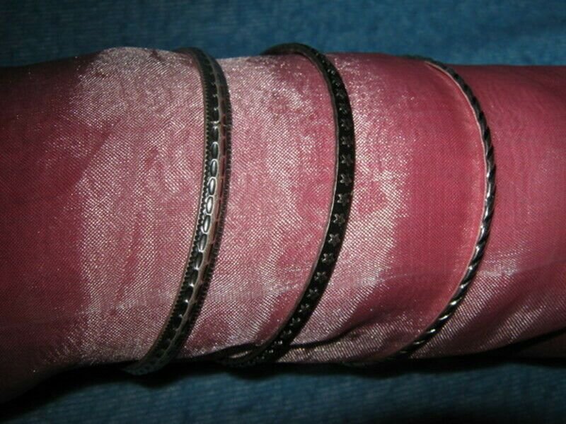 NEU * Edel * modern * Original VINTAGE * SET * 3-teilig * Retro * Präge * Armbänder * Armreifen * Silber *