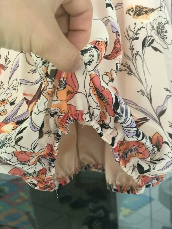 NEU * Duftig * Birds * Vögel * Blumen * Blüten * Romantik * Flower * Carmen Style * Seiden Chiffon * Tunika * Bluse 