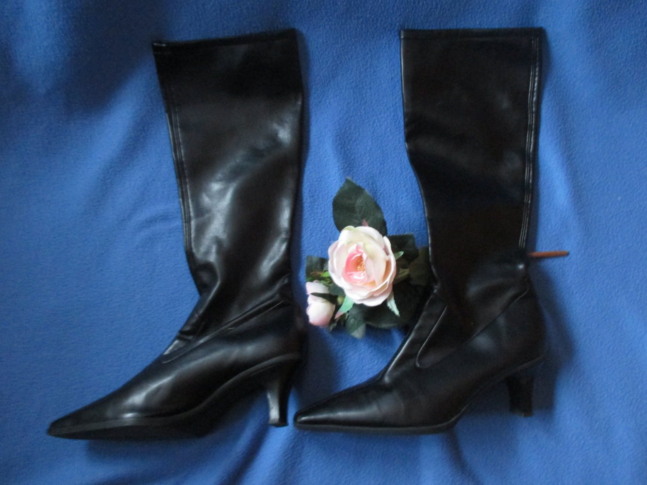 NEUw * Echt- Leder * Strech * Schlupf * Langschaft * High-Heels* Stiefel 