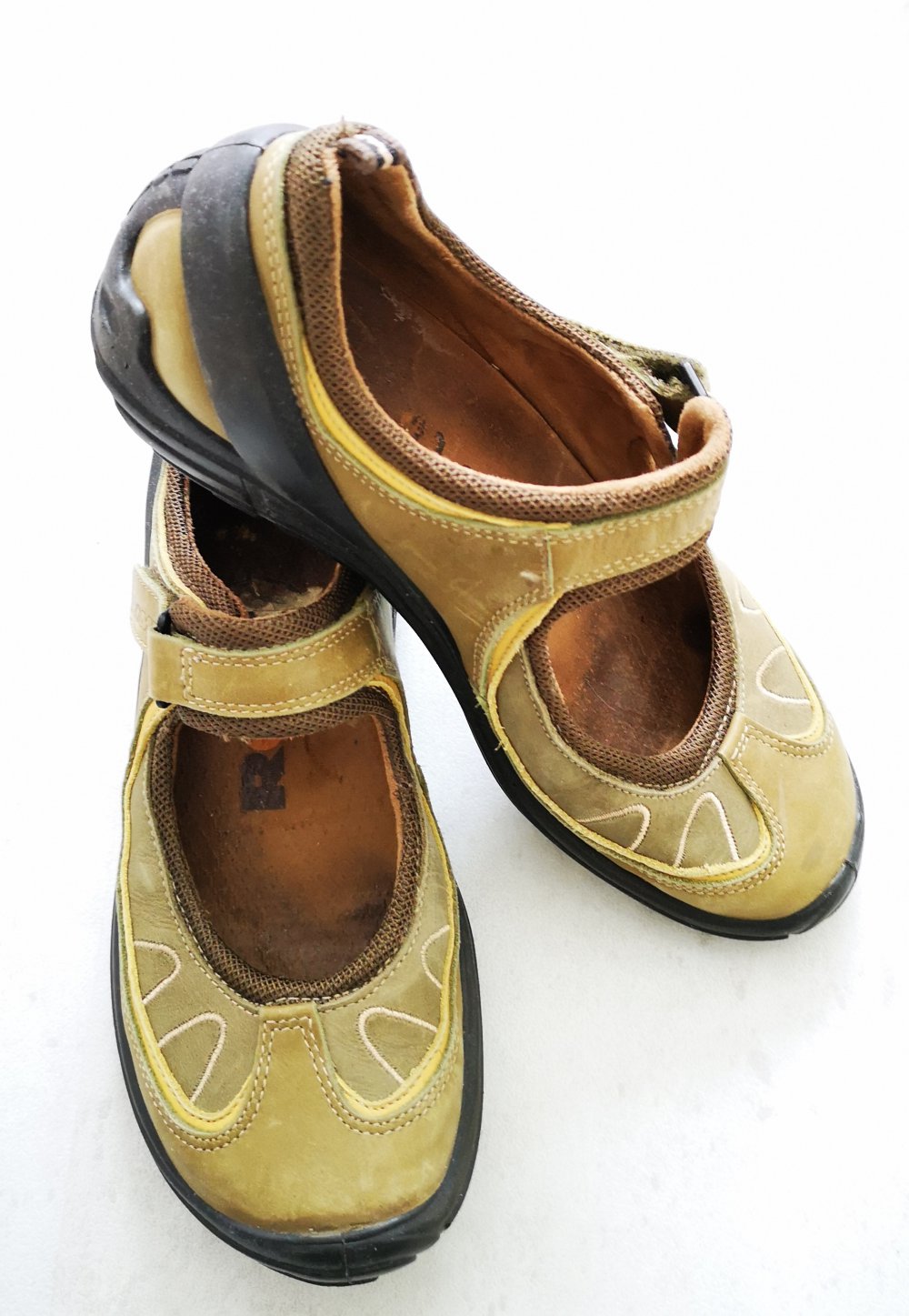 Romika Romotion, Halbschuhe,Riemchenballerinas, Gr.38 grün, khaki