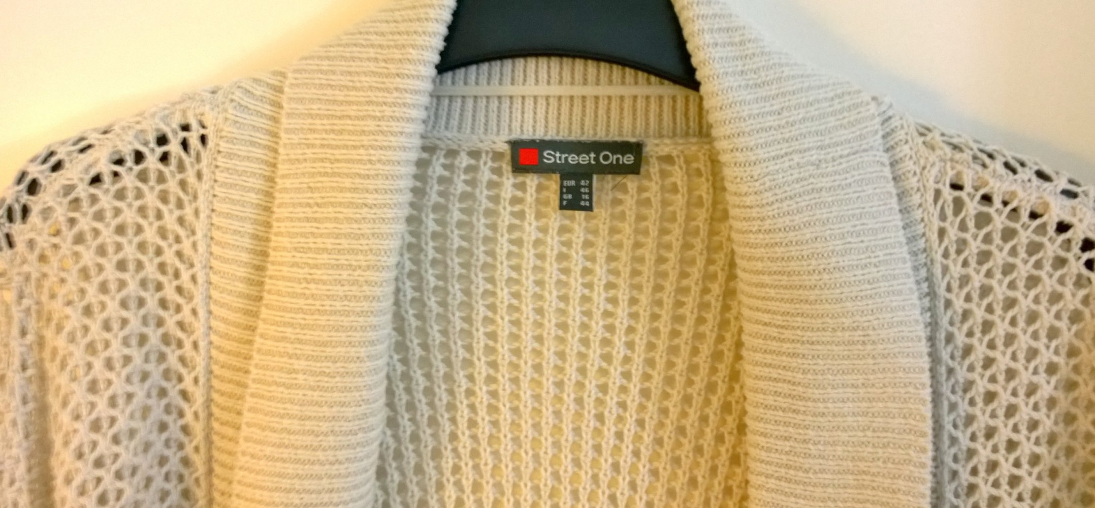 Street One, Strickjacke, beige, Gr.42