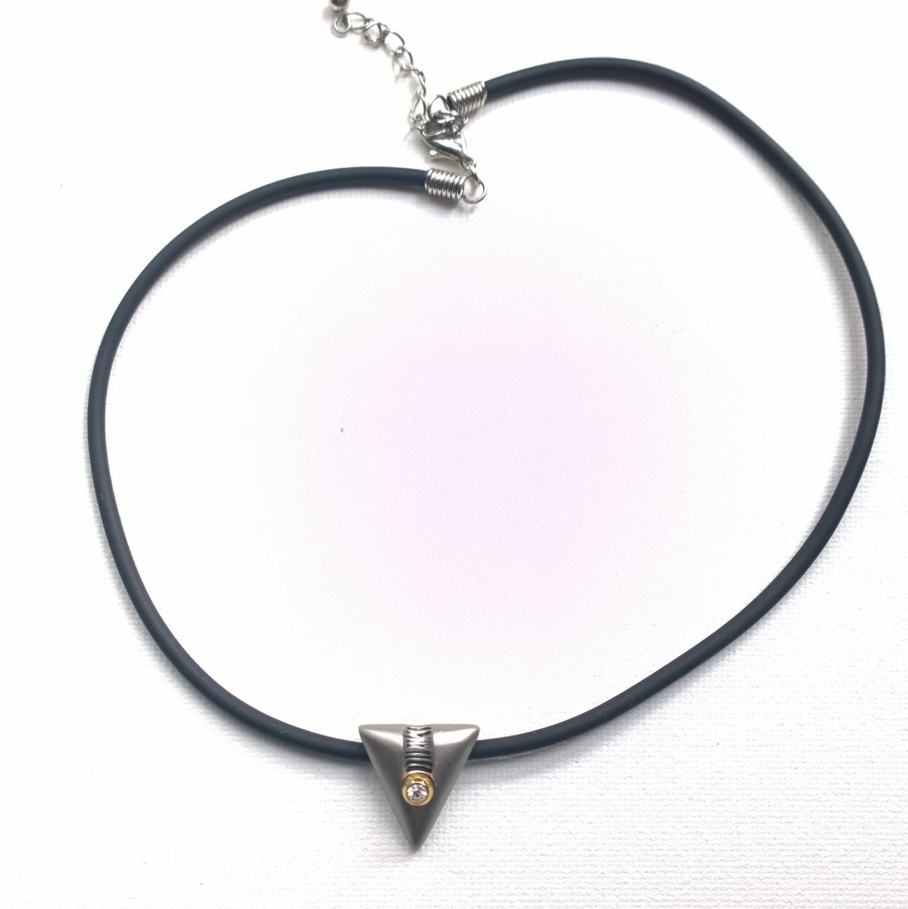  Kautschuk Kette mit Anhänger Modeschmuck