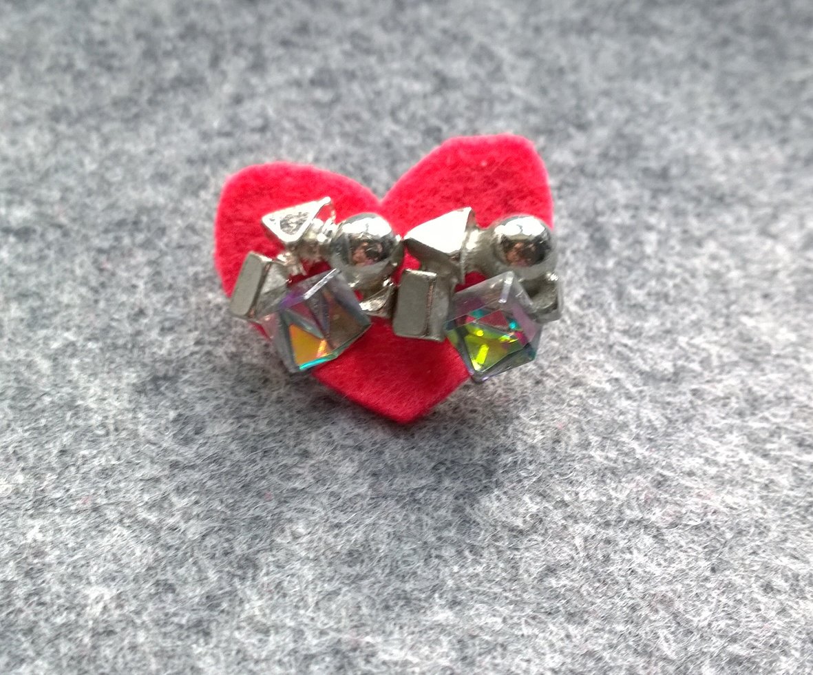 Ohrstecker geometrisch Modeschmuck silber