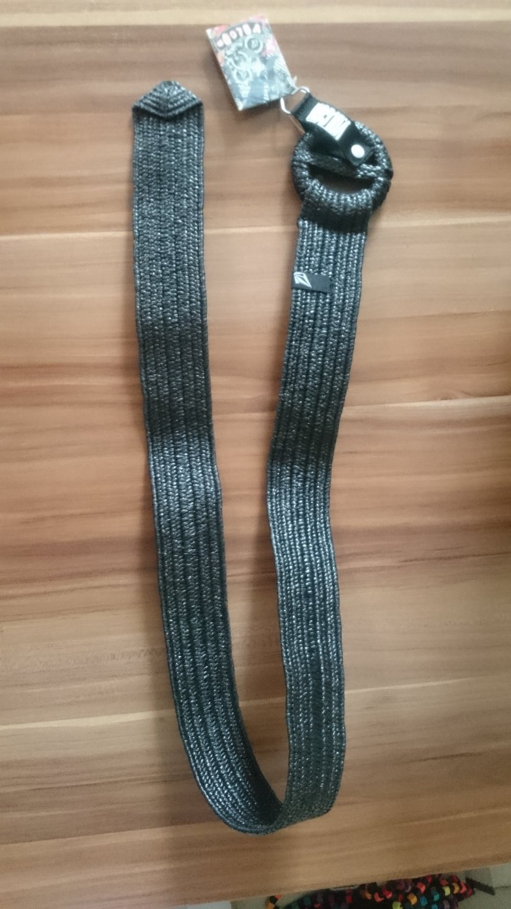 Flechtgürtel dunkelgrau