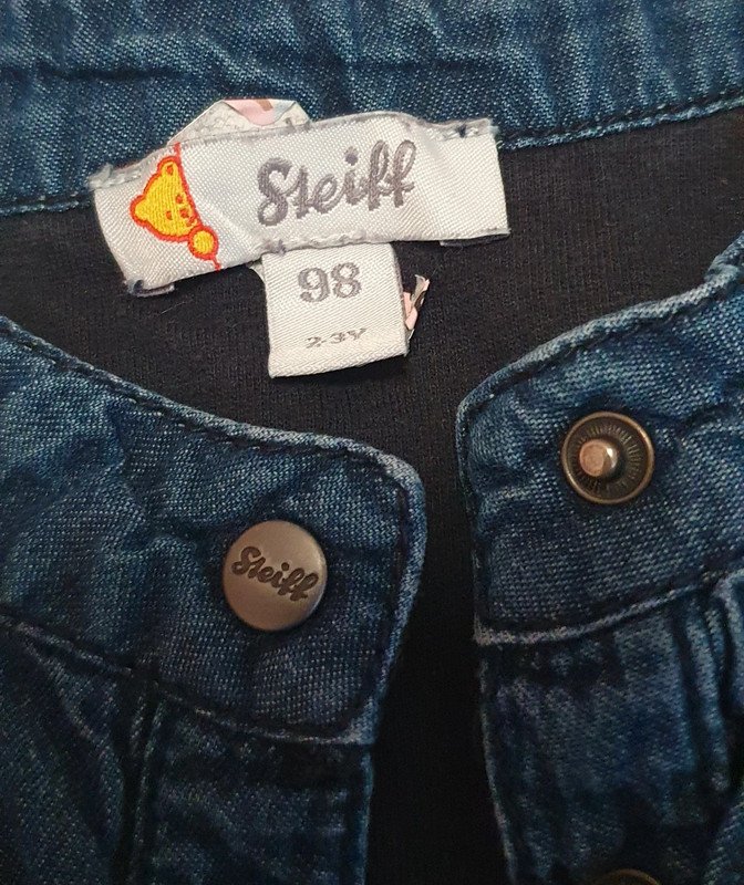 NEU * Niedlich * weich * Girls * Mädchen * Blumen * Blüten * Stickerei * Jeans * Kleid 