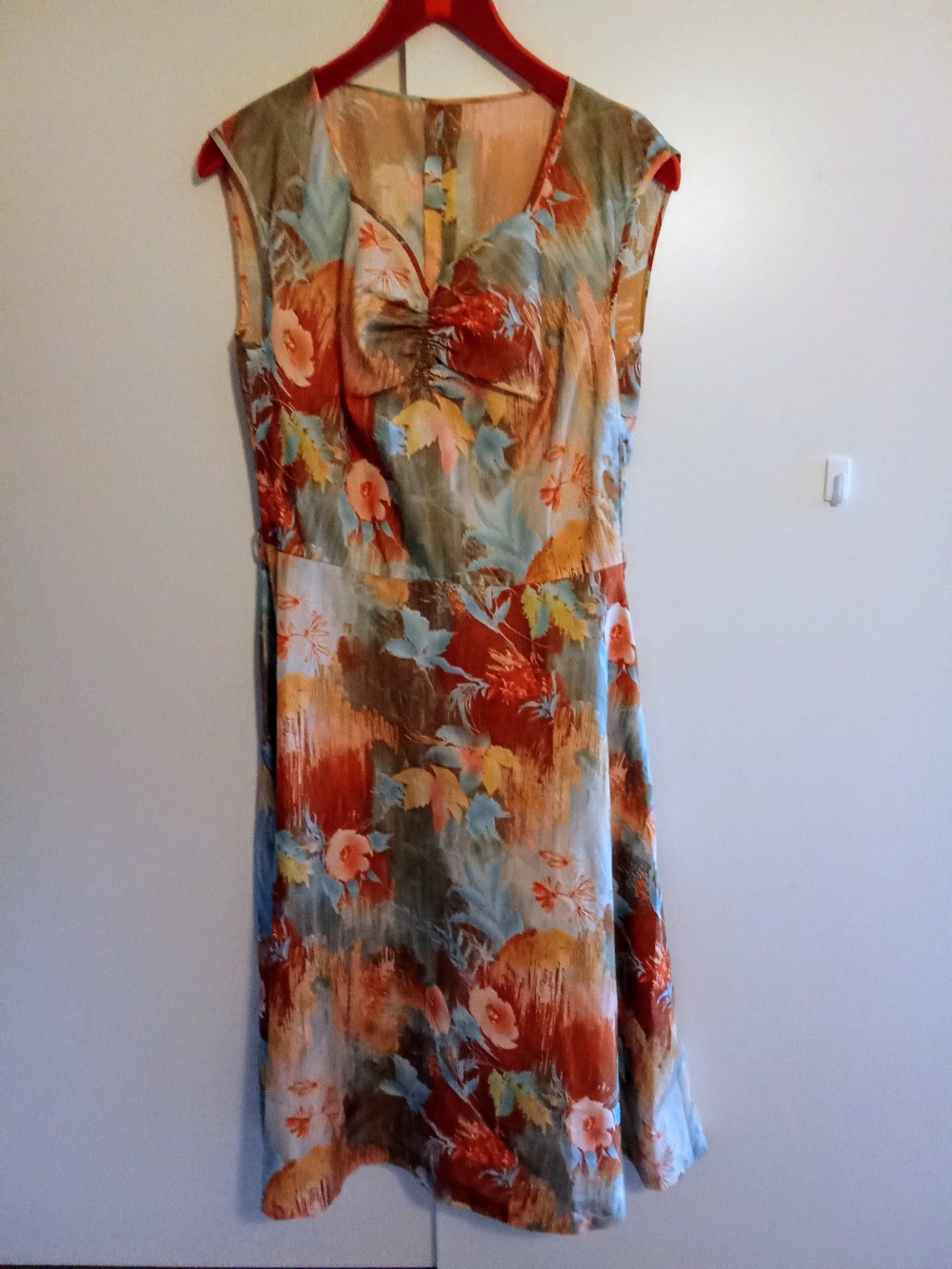 Kleid mit Jäckchen orange Vintage 70's