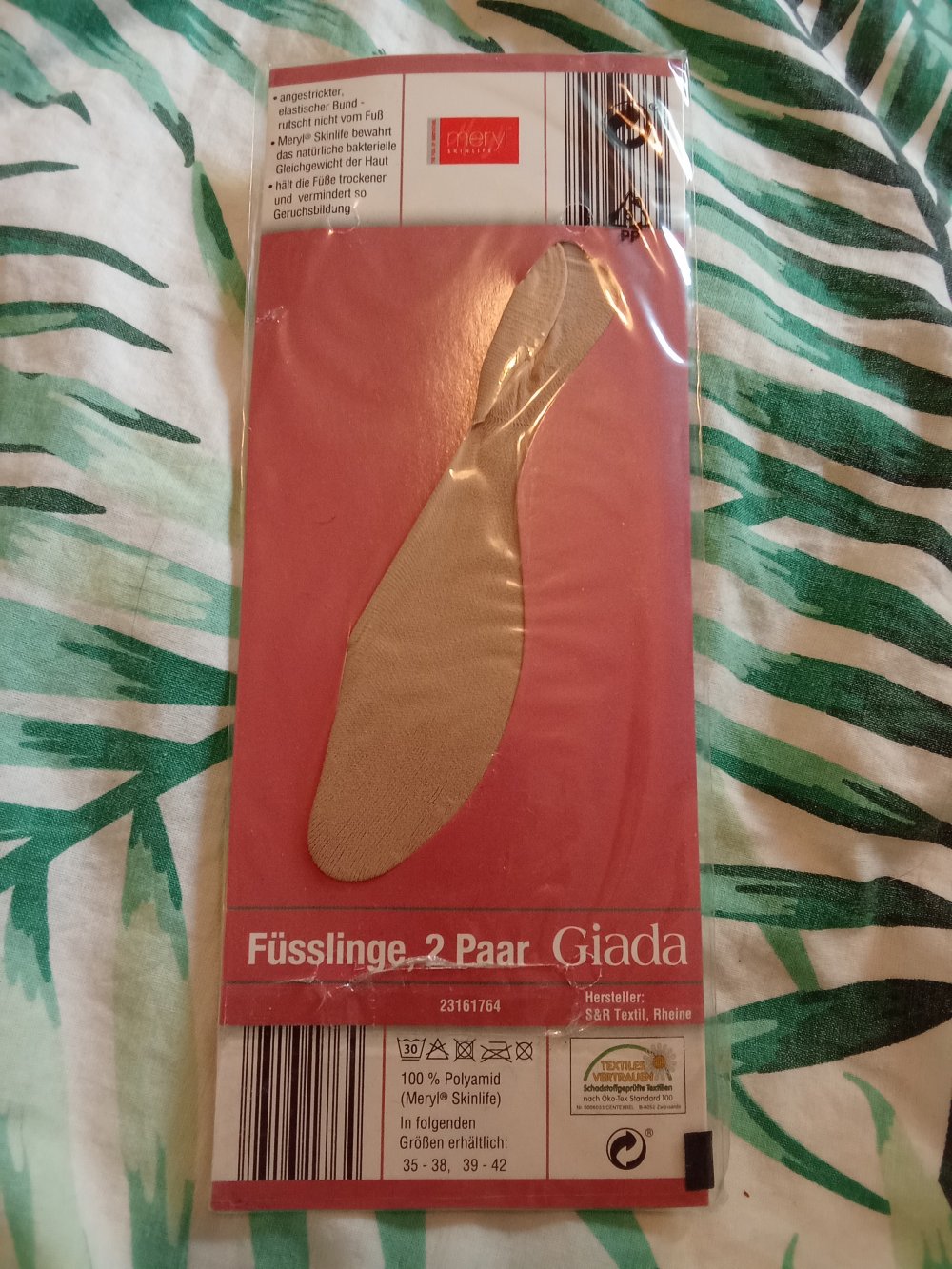 Füßlinge nude OVP