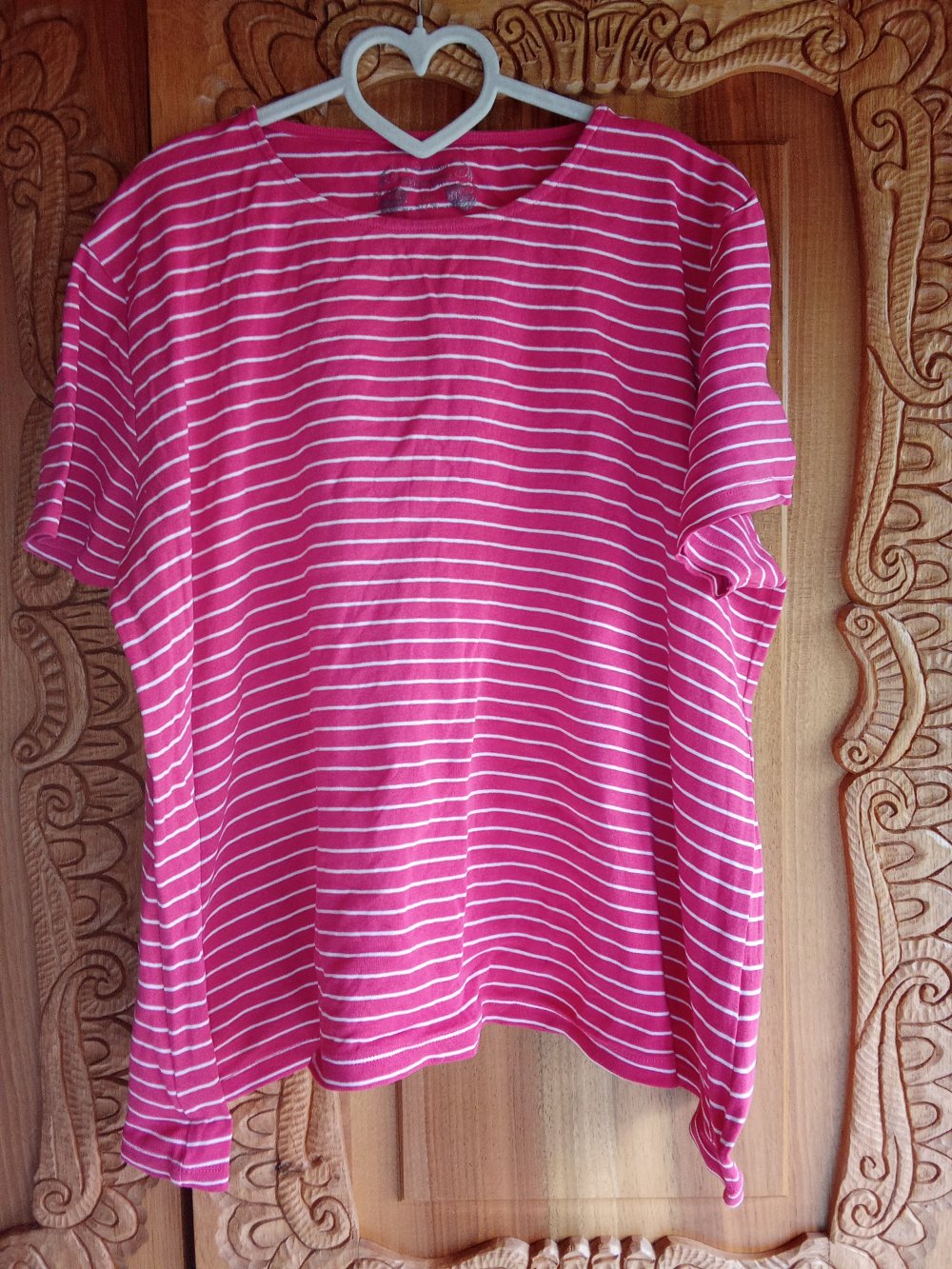 T-Shirt rot weiß gestreift 