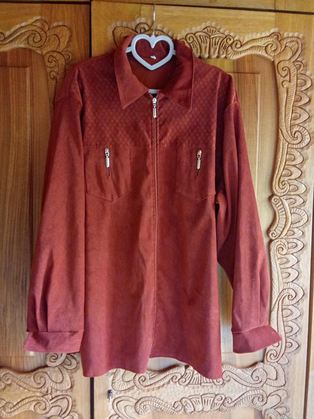 Bluse rotbraun 