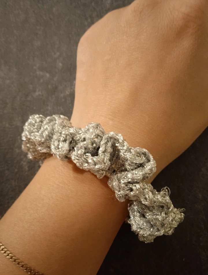 Scrunchie silber