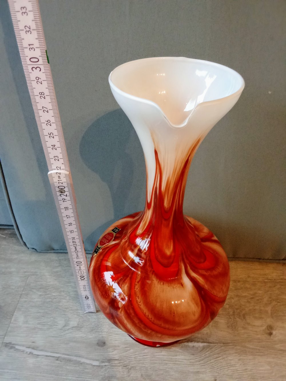 Vase braun orange Vintage 70's