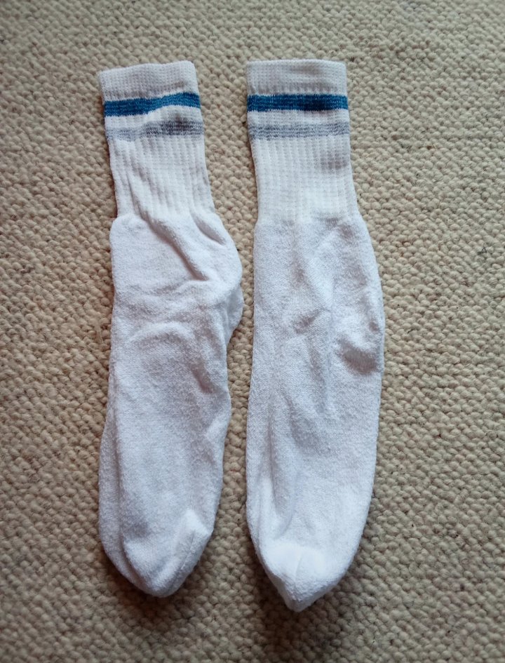 Tennissocken grau blau