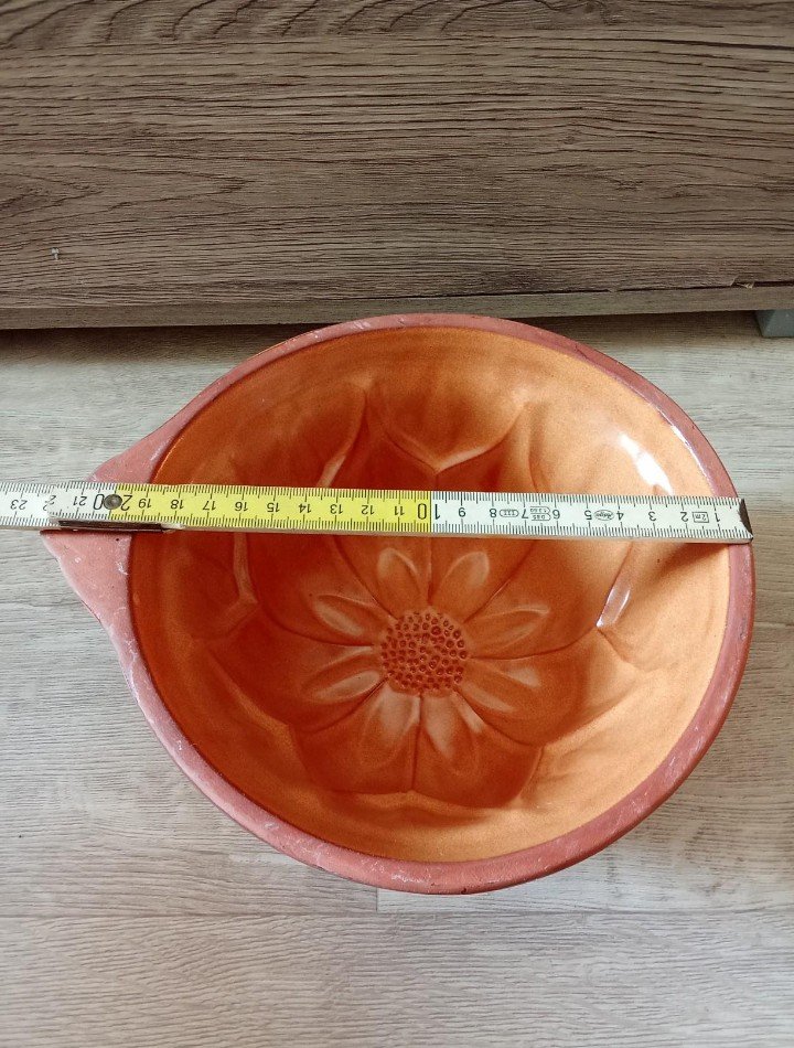 Backform Kuchenform braun Keramik Vintage 80's 