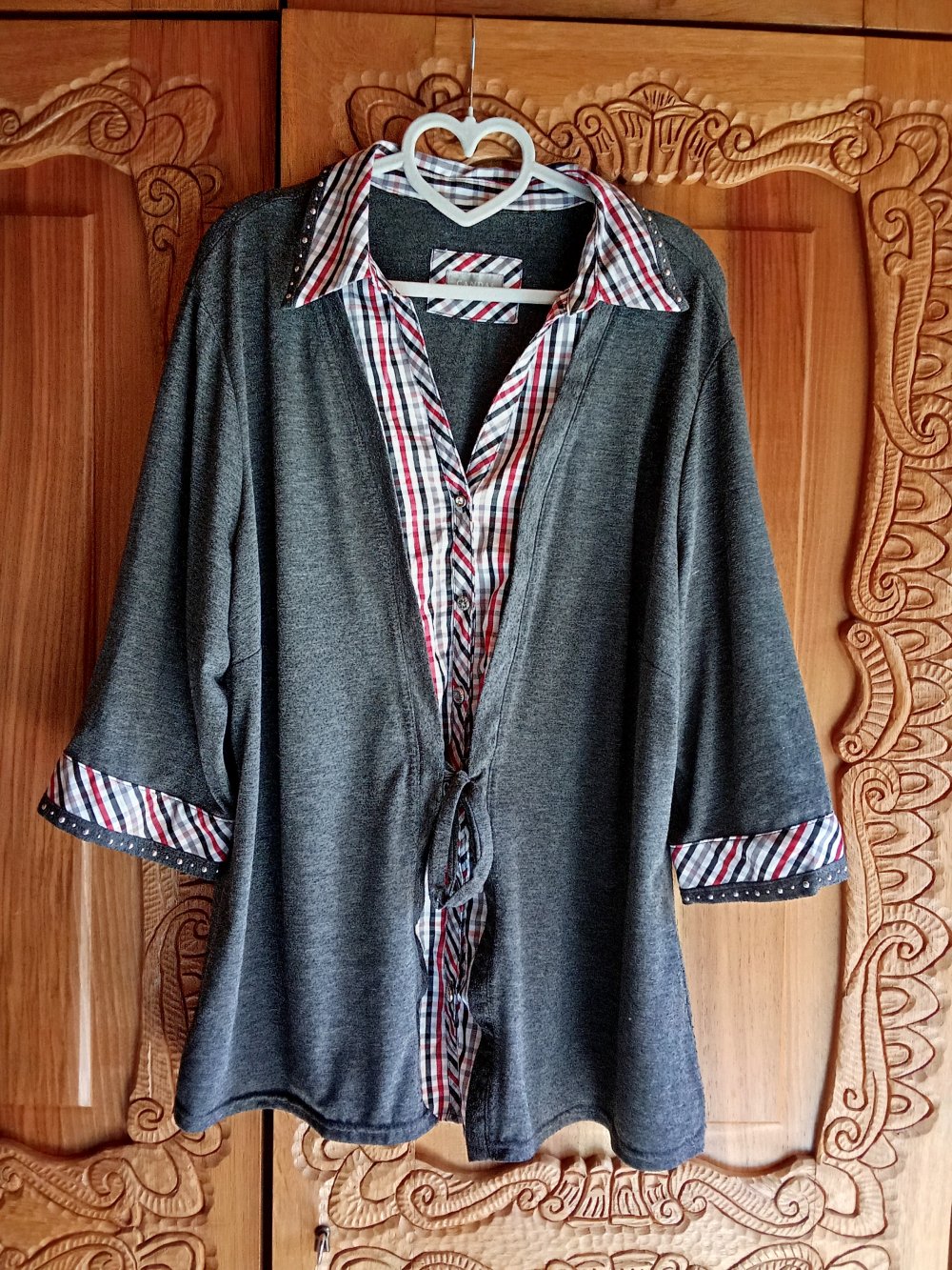 Bluse grau