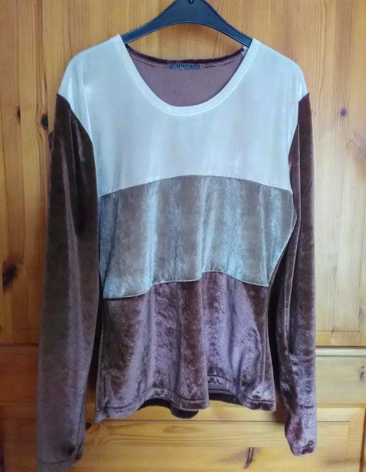 Longsleeve beige braun Vintage 90's