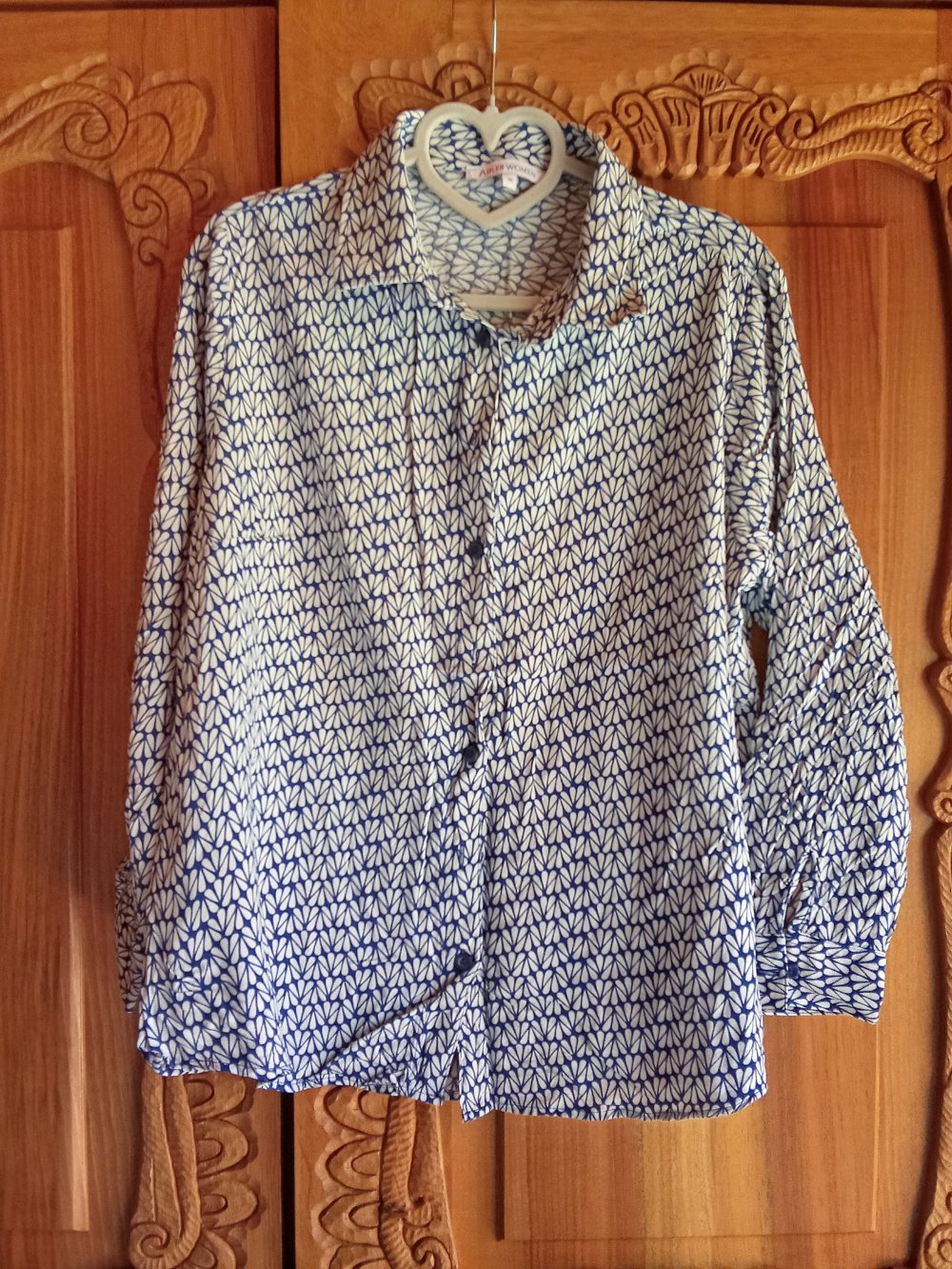 Bluse blau 