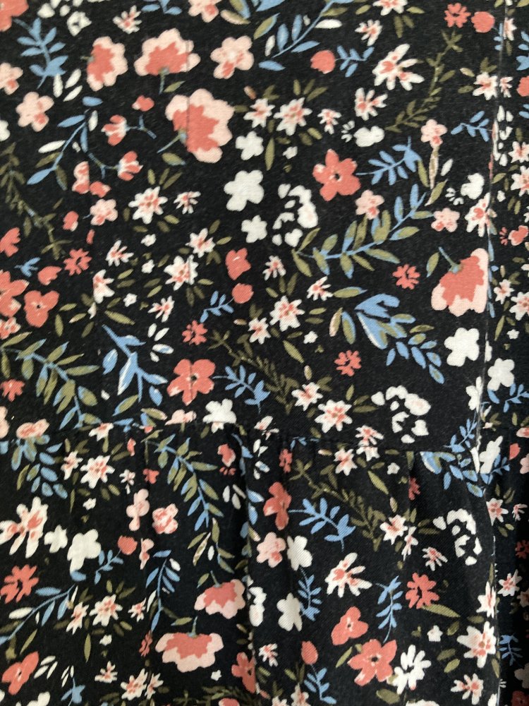 Gr. 40 kurzes Sommerkleid mit Blumen Fit & Flair