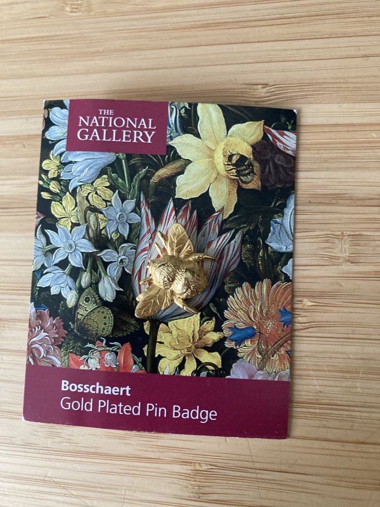 Gold Plated Pin Badge kleine Hummel / Bumblebee