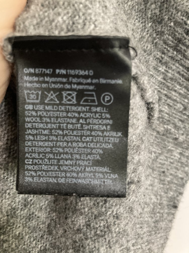 Gr. XL grauer Kurzarm Pullover von H&M 