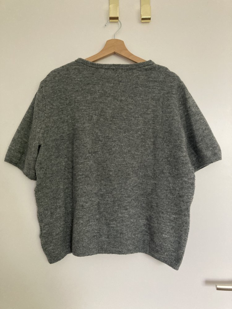 Gr. XL grauer Kurzarm Pullover von H&M 