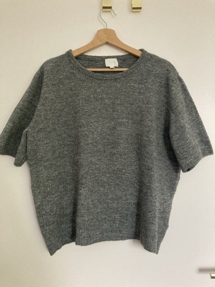 Gr. XL grauer Kurzarm Pullover von H&M 
