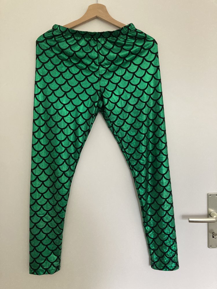 Gr. S / M Meerjungfrauen-Leggins für Fastnacht / Karneval