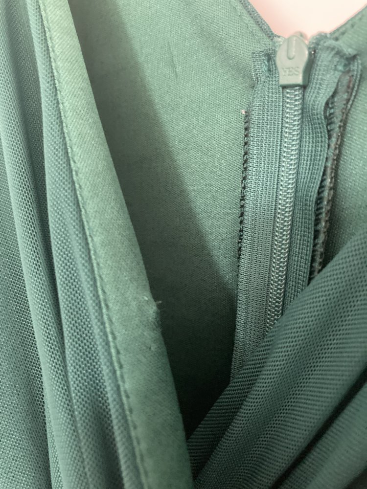 Gr. 44 TROYDEN COLLECTION Cocktailkleid in Wickel-Optik / smaragd