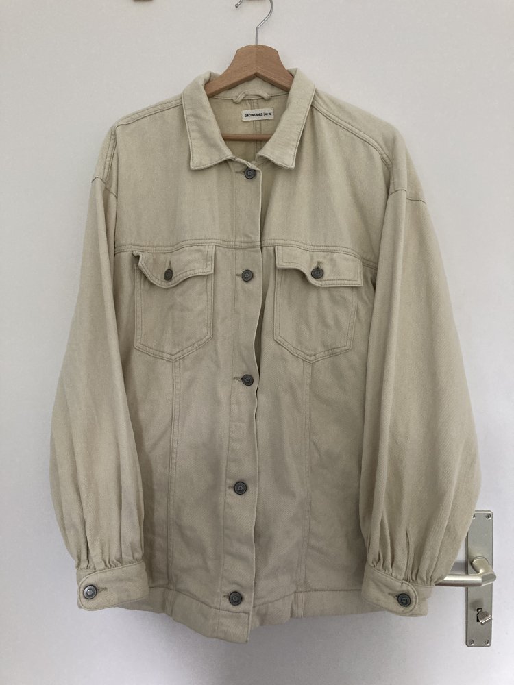 Gr. 42/ XL hellgelbe oversize Jacke von 24 Colours