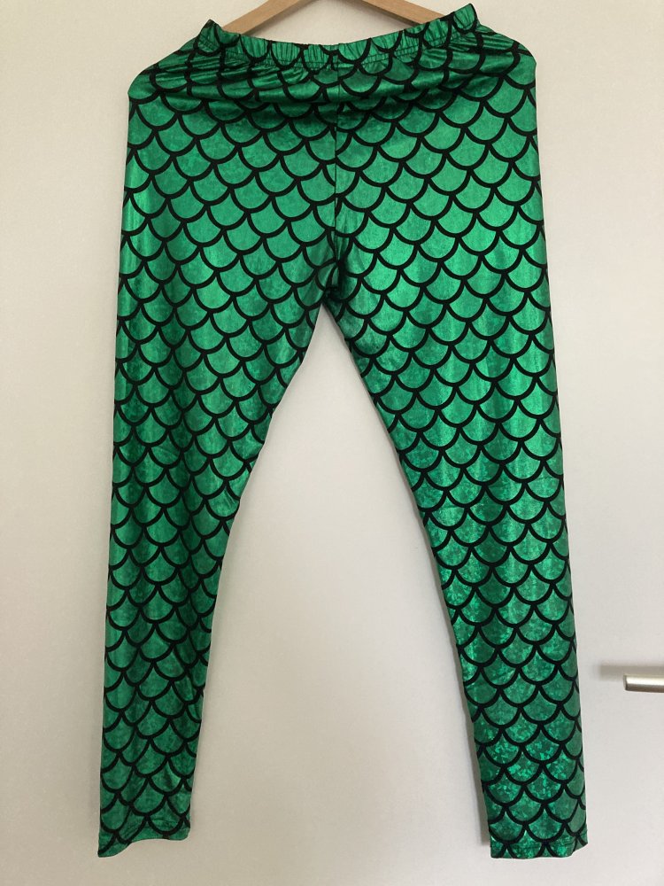 Gr. S / M Meerjungfrauen-Leggins für Fastnacht / Karneval