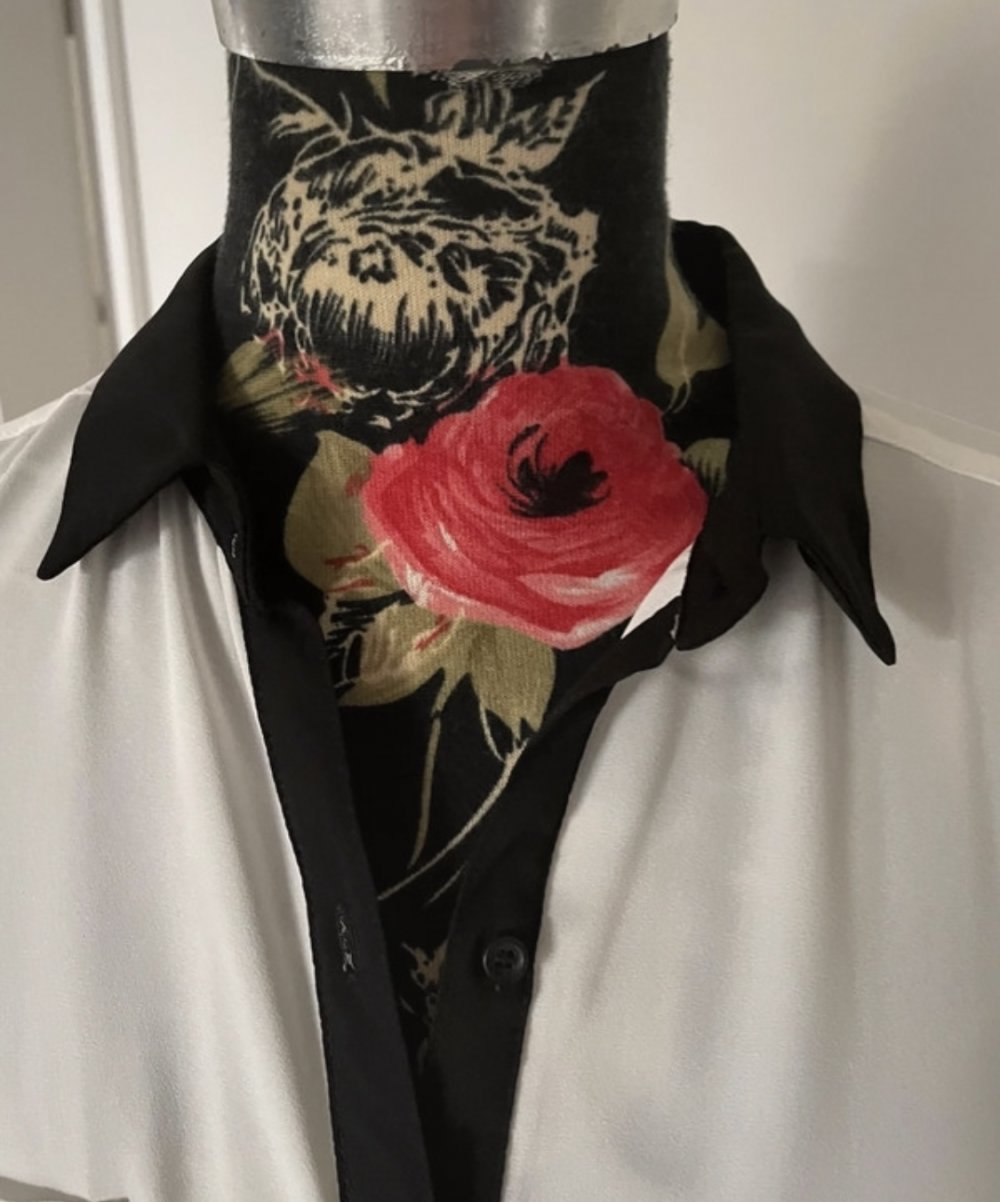 Schwarz weiße Bluse