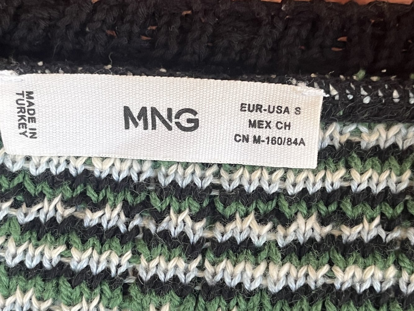 Mango Oversized Strick Weste im CC Style Gr.S mit goldenen Knöpfen