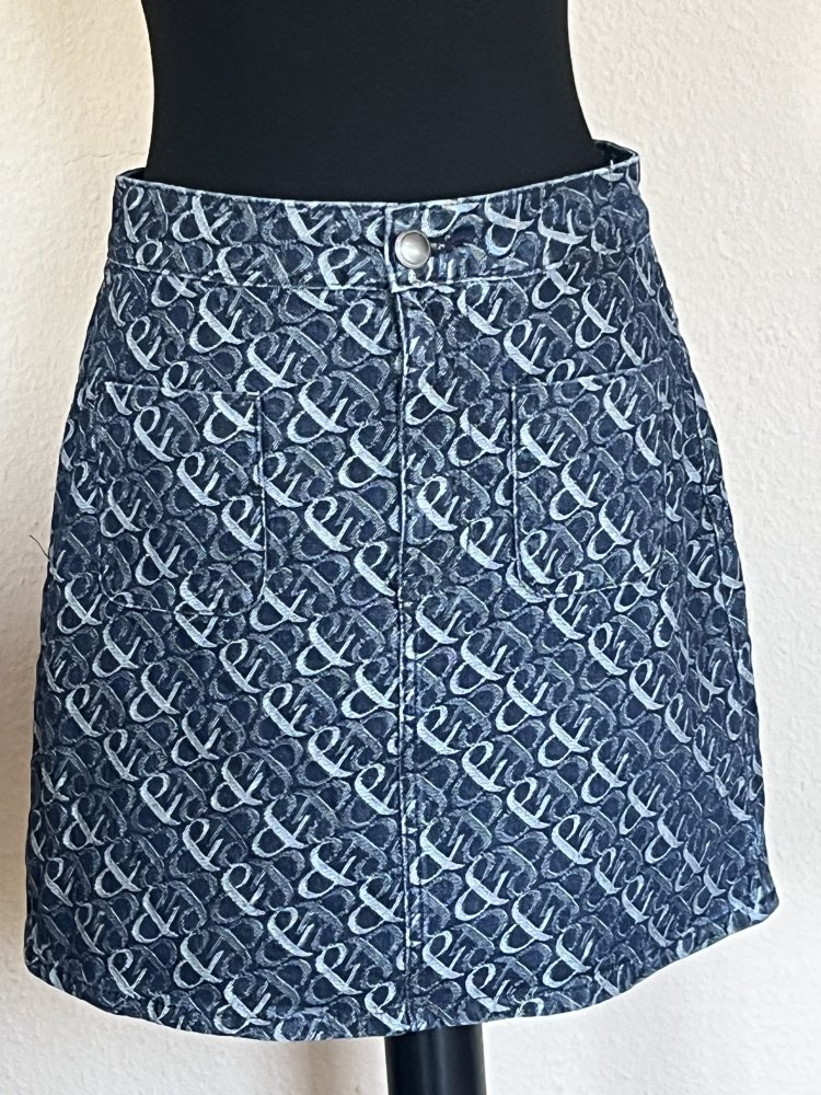 C&A Jeans Kostüm aus Bolero Jacke und passendem Rock Gr.M, Designed mit einem 