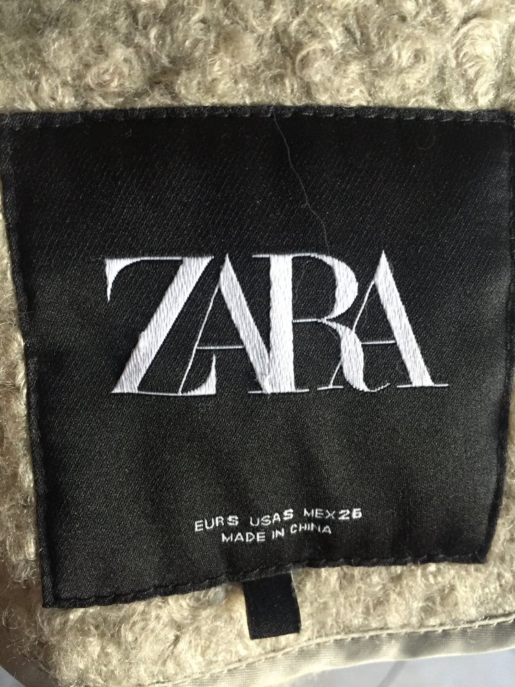 Zara Teddy Mantel Gr.S weiter Schnitt, 1 Knopf Schließung warm, lässig, bequem und kaum getragen