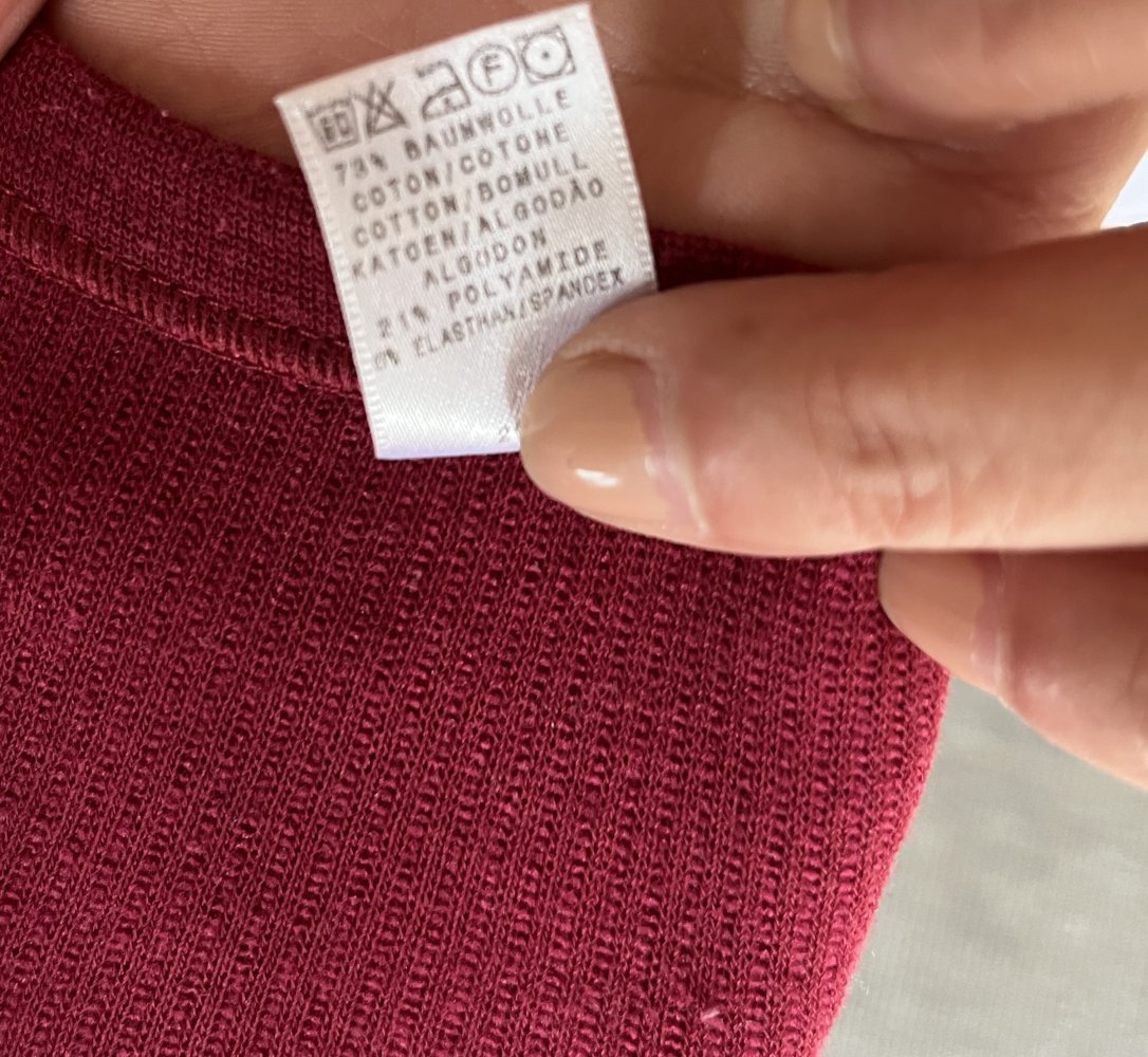 Calida langarm Feinrippshirt Calida  Gr.L Farbe bordeaux 