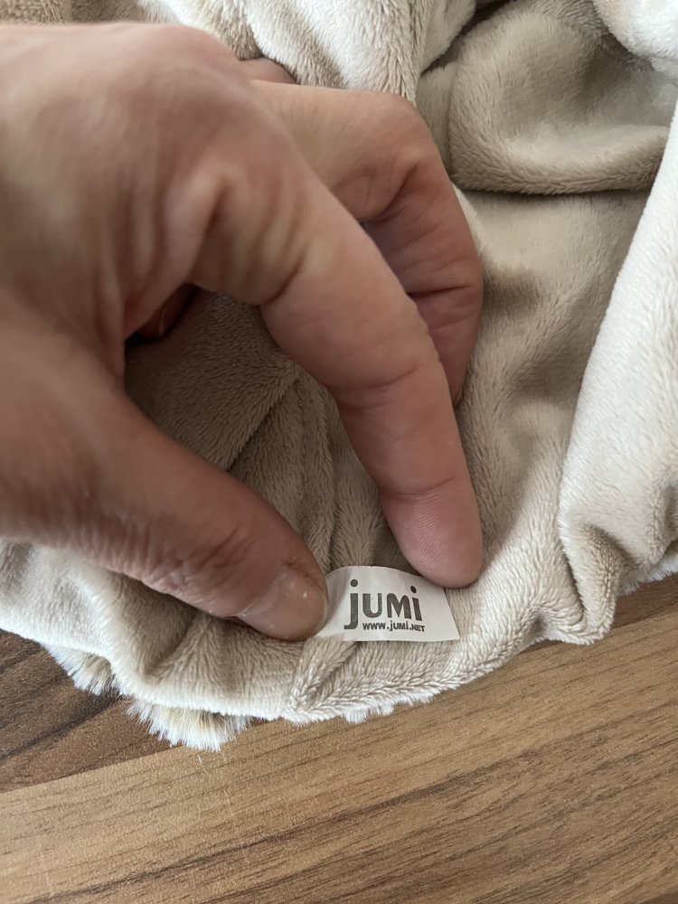 Jumi Fake Fur Kinder Mütze mit Hundekopf und Bommel Uni Größe