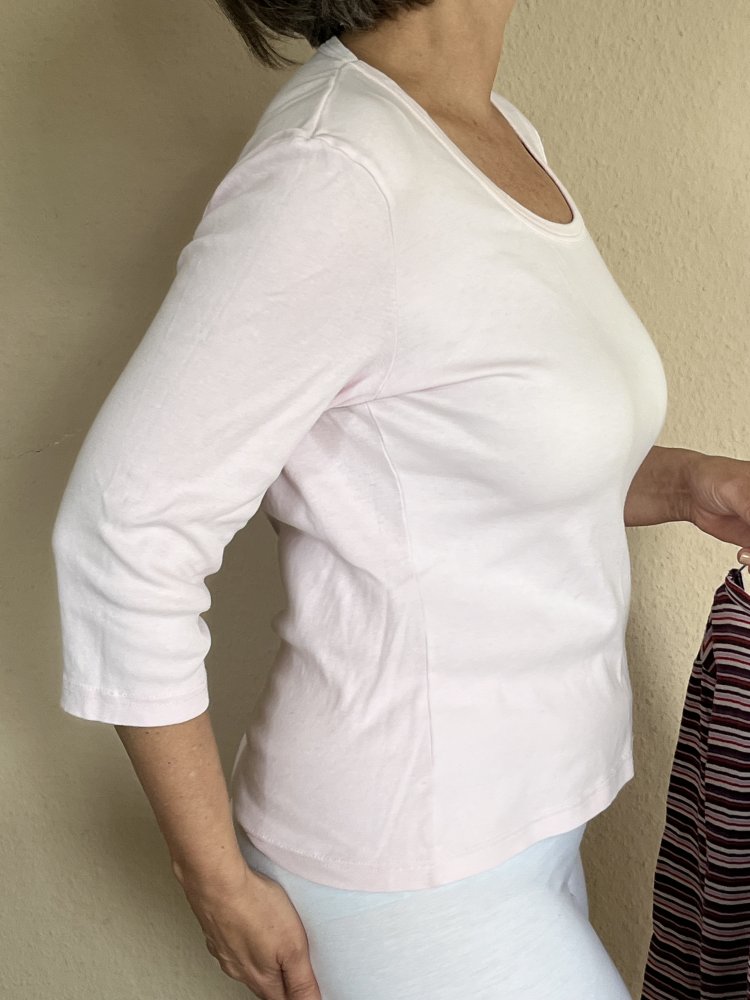 2 Sommer Shirts Gr.L Street One + Mangoon Rose und Fliederfarben