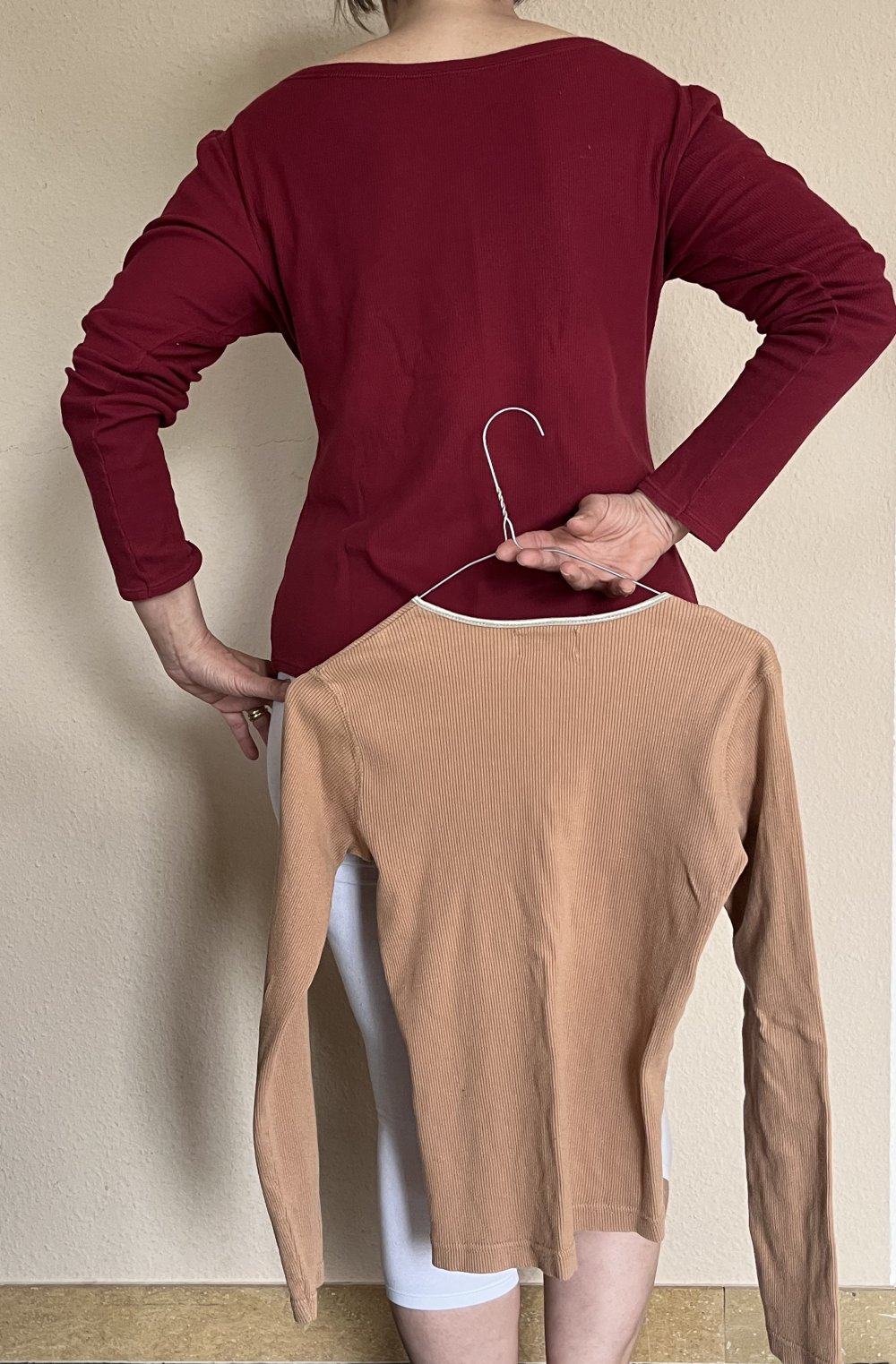Calida langarm Feinrippshirt Calida  Gr.L Farbe bordeaux 
