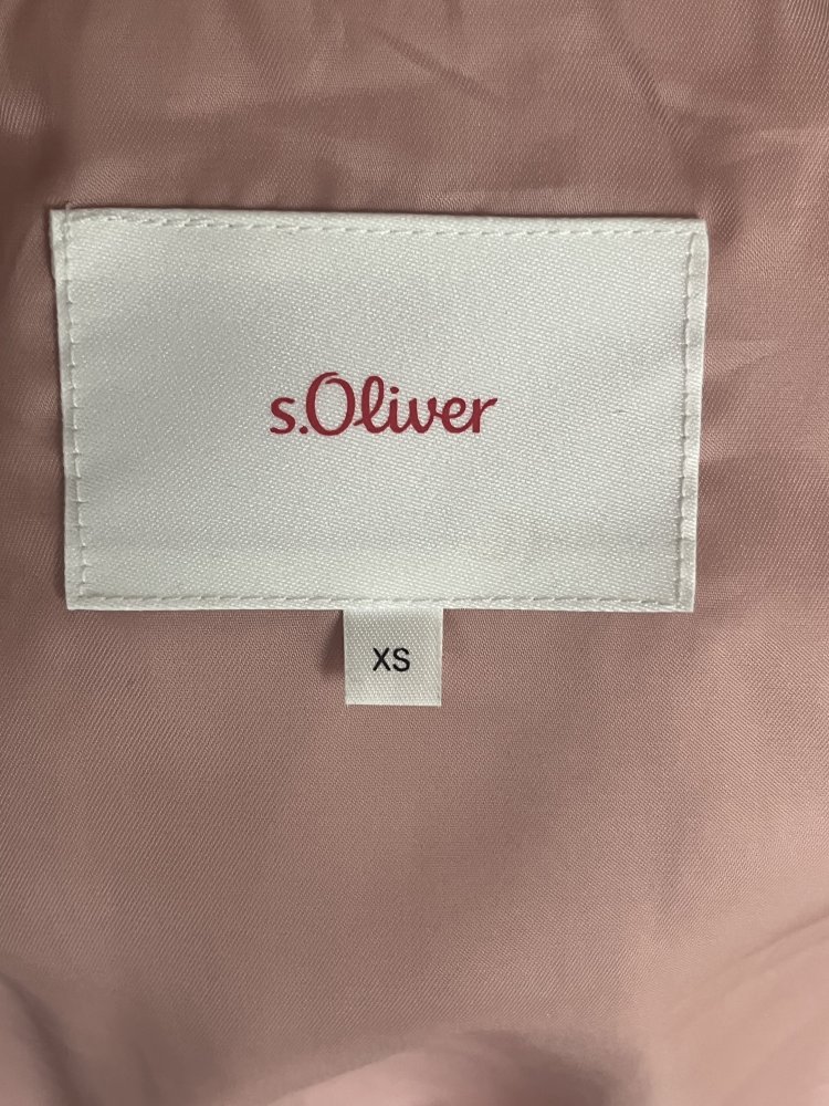 S.Oliver Übergangsjacke mit Hoodie Gr.XS Farbe Rose leicht unterfüttert, wasserabweisend