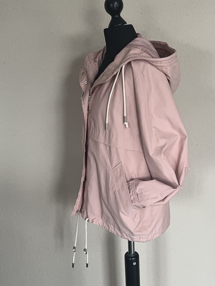 S.Oliver Übergangsjacke mit Hoodie Gr.XS Farbe Rose leicht unterfüttert, wasserabweisend