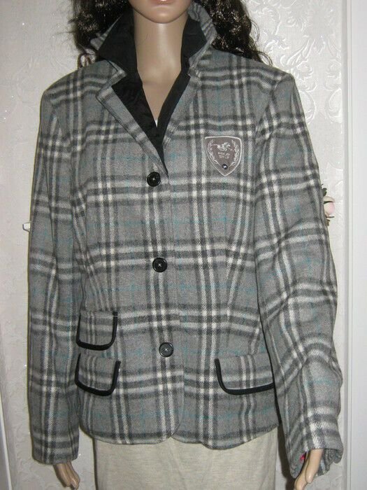 NEU * Edel * stylisch * kuschelweich * Karo * Wolle * Winter * Jacke 