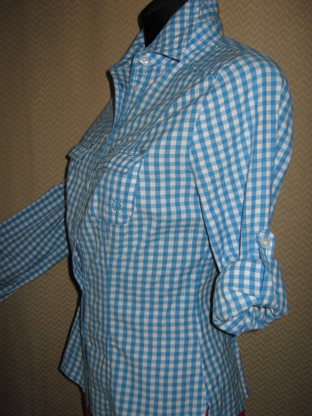 NEUw * Umwandelbar * Lang oder Kurz- Arm * Vichy- Karo * Hemd * Bluse 