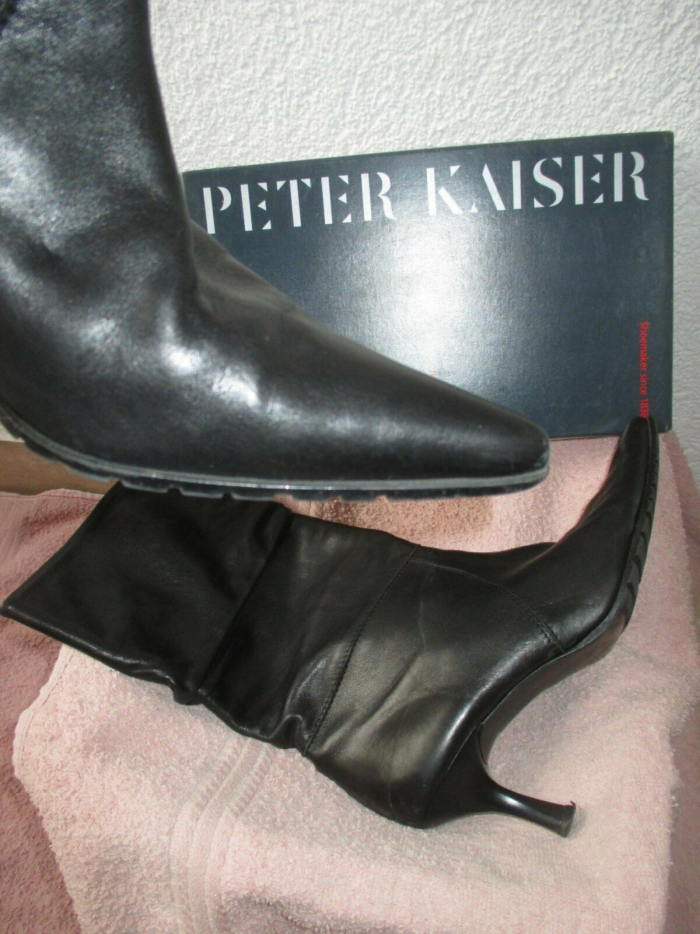 NEU * Echt- Leder * Schlupf * High-Heels * Stiefel * Stiefeletten 