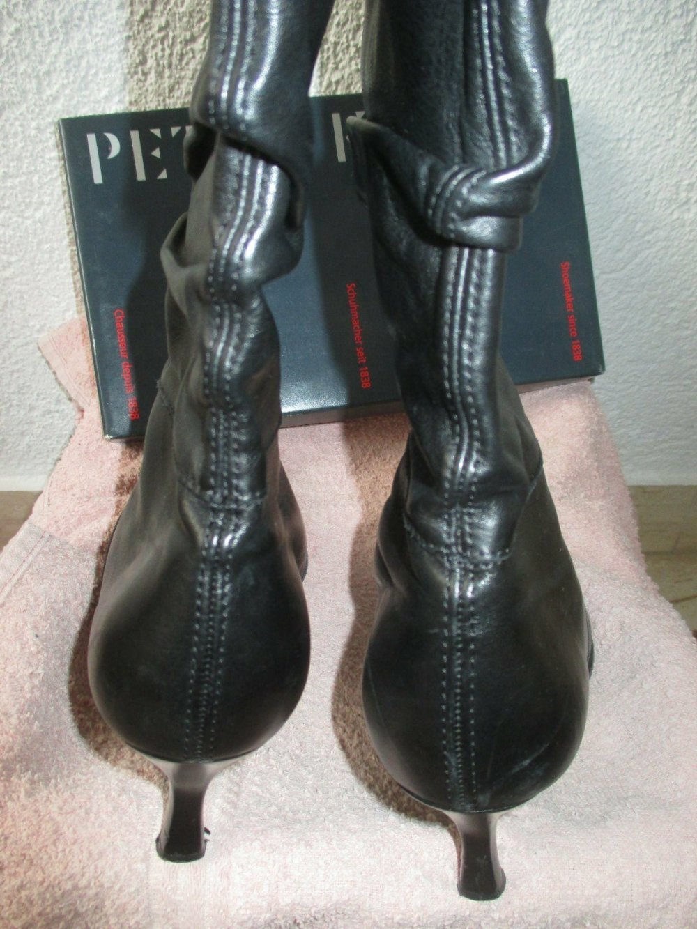  NEU * Echt- Leder * Schlupf * High-Heels * Stiefel * Stiefeletten 