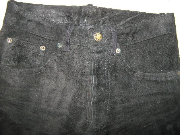 DESIGNER * Echt Leder * Five- Poket * High Waist * Hose 