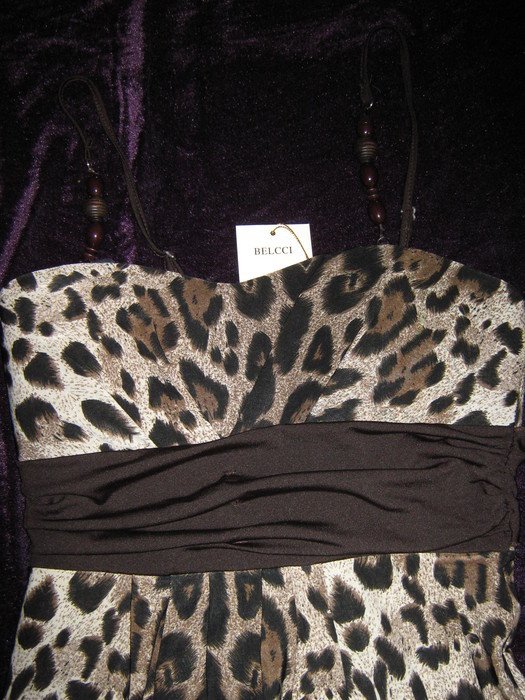NEU mit ETIKETT * Sexy * Animal * Leo * Cocktail * Ausgeh * Bustier * Spaghetti- Träger * Kleid 