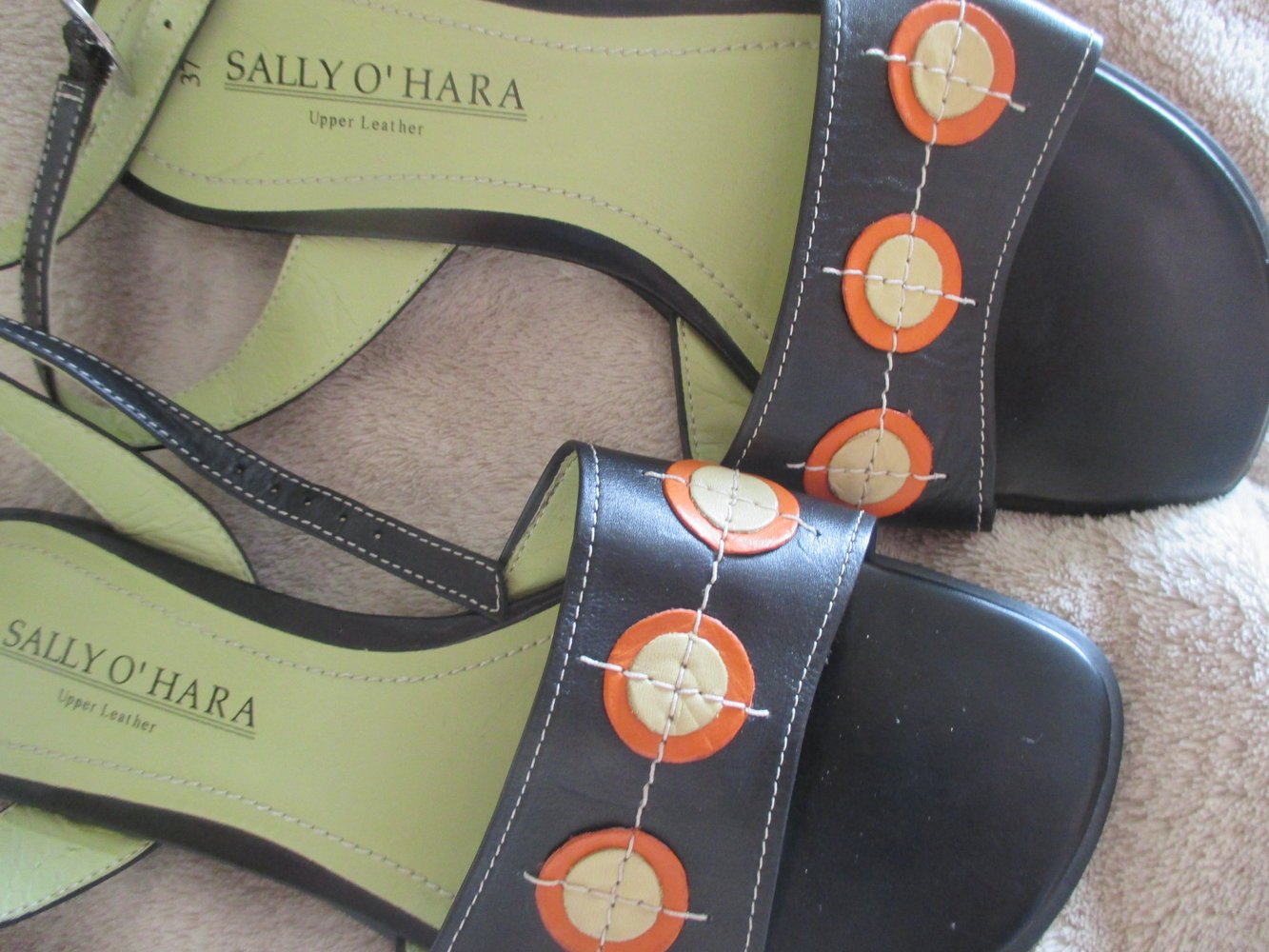 NEU * Echt Nappa Leder * Fessel * Riemchen * Sandalen * Sandaletten 