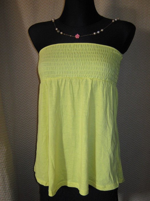  NEU * Trägerlos * Baby- Doll * Bandeau * Top * T- Shirt 